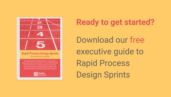 Ready t get started? Download our free executive guide to Rapid Process Design Sprints